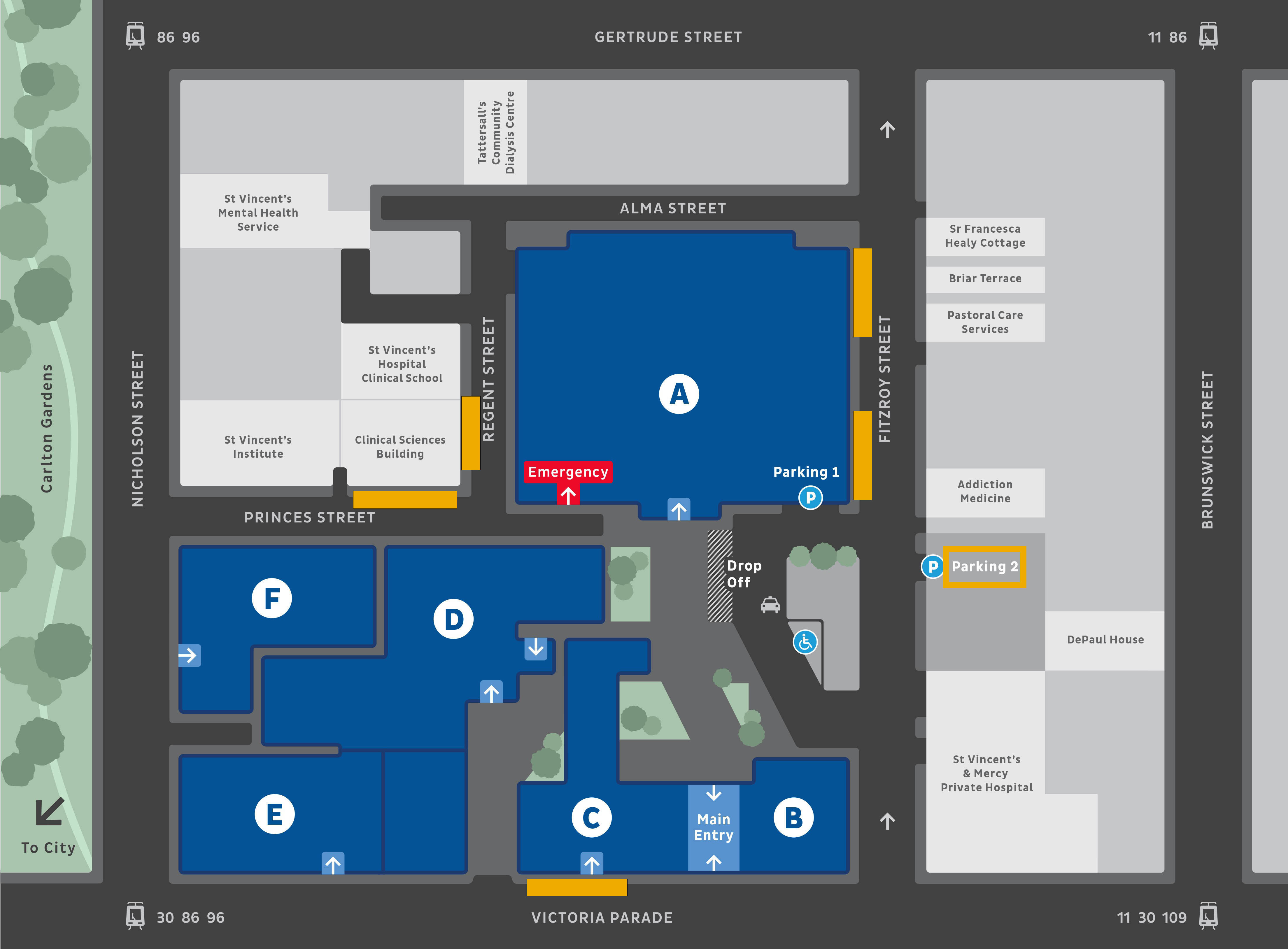 Fitzroy map accessible parking